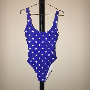 American Flag open back bodysuit
